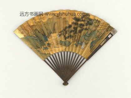 明文征明画采芝成扇 1.jpg