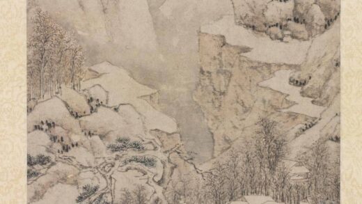 明文征明画雪景轴.jpg