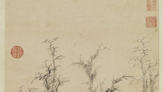 明文征明疏林茆屋轴.jpg