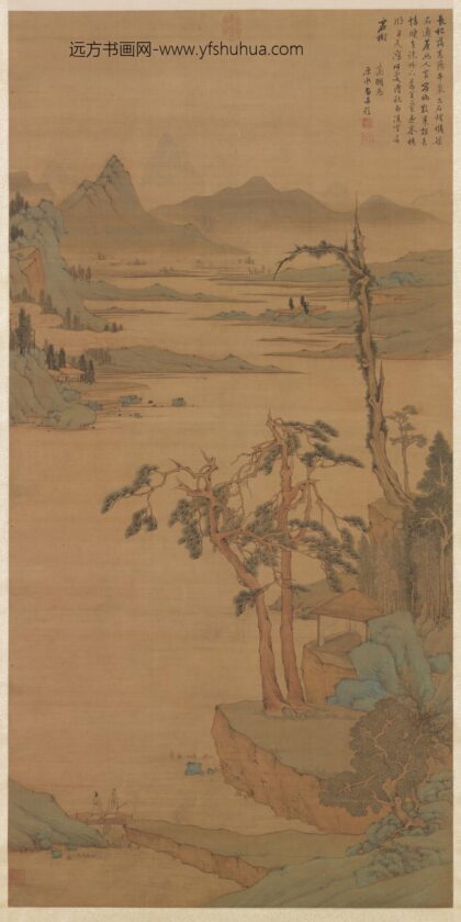 明文征明长松平皋图轴.jpg