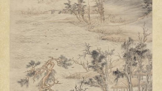 明王绂秋江泛艇轴.jpg