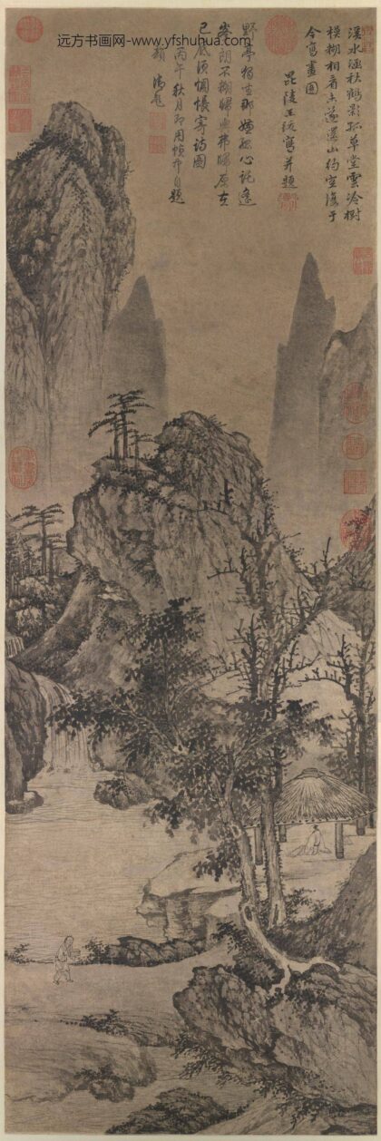 明王绂草堂云树轴.jpg