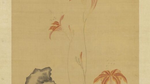 明赵文俶画花蝶轴.jpg