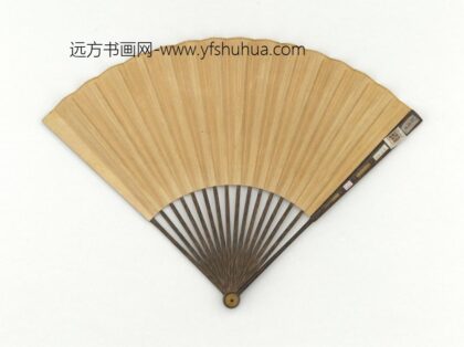 明赵文俶画莺栗图成扇 1.jpg