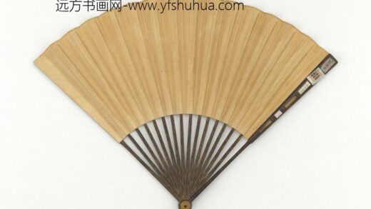 明赵文俶画莺栗图成扇 1.jpg