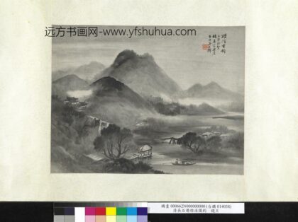 民国吴石僊烟溪独钓镜片.jpg