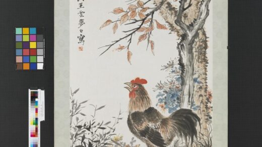 民国王云公鸡轴.jpg