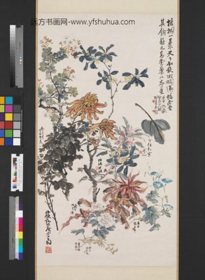 清 王震 合作群花争妍图 台北故宫博物院.jpg