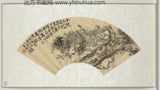 清人书画册王云古柏青藤.jpg
