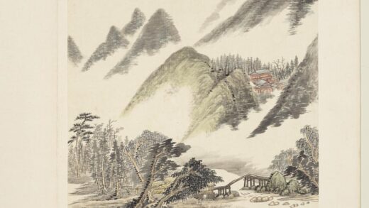 清吴历抚宋元人山水册古寺丛林.jpg