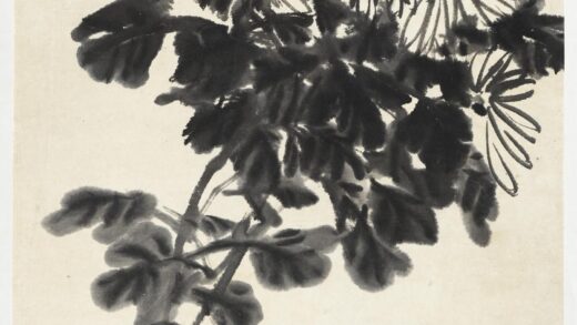清吴昌硕墨菊轴清吴昌硕墨菊轴.jpg