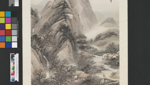 清吴石僊携琴访友轴.jpg