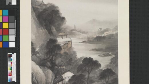 清吴石僊江城雨意轴.jpg