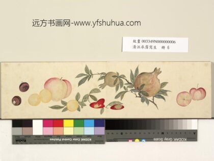 清汪承霈写生册石榴苎荠.jpg