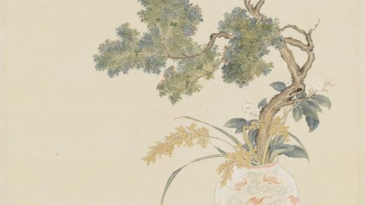 清汪承霈绘御制诗意百福繁生图轴.jpg