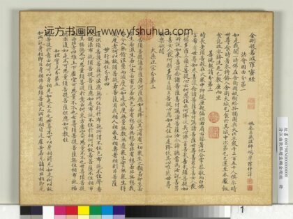 清汪由敦临赵孟俯金刚经册 1.jpg