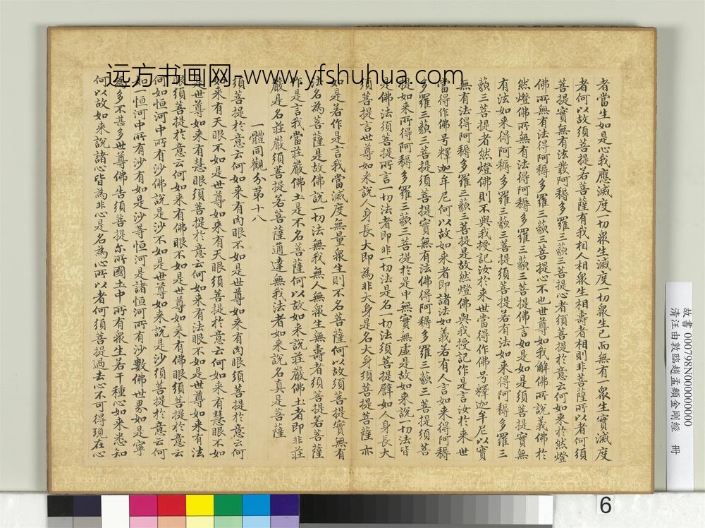 清汪由敦临赵孟俯金刚经册