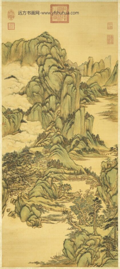 清王原祁丹山碧树轴.jpg