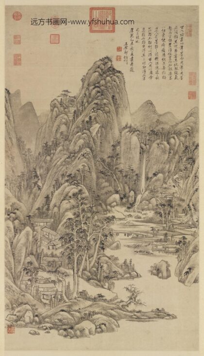 清王原祁仿北宋人山水轴.jpg