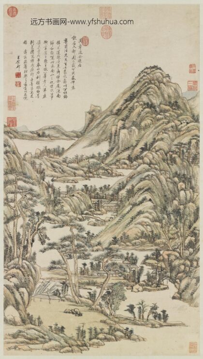 清王原祁仿黄公望山水轴.jpg