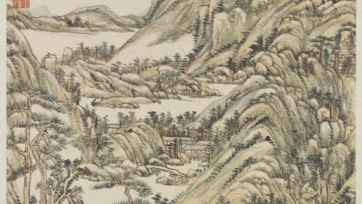 清王原祁仿黄公望山水轴.jpg