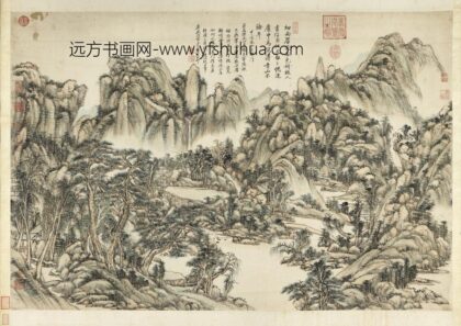 清王原祁仿黄公望山水轴.jpg