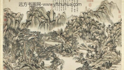 清王原祁仿黄公望山水轴.jpg