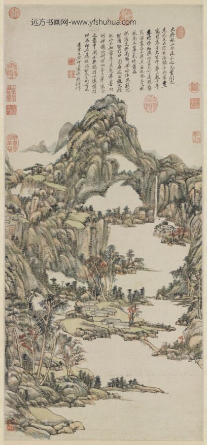 清王原祁仿黄公望秋山轴.jpg
