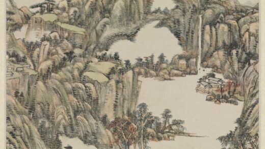 清王原祁仿黄公望秋山轴.jpg