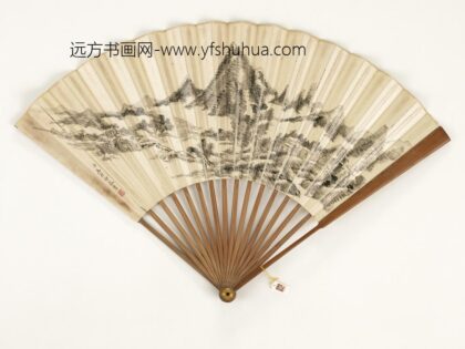 清王原祁山水成扇 1.jpg