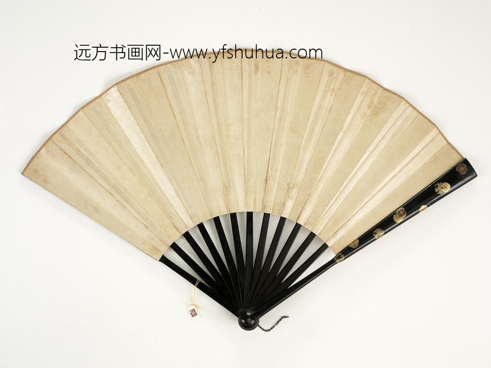 清王原祁山水成扇-