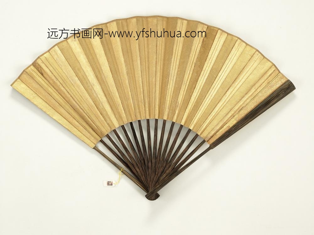 清王原祁山水成扇-