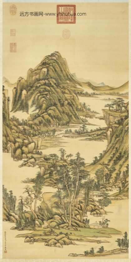清王原祁平林罨翠图轴.jpg