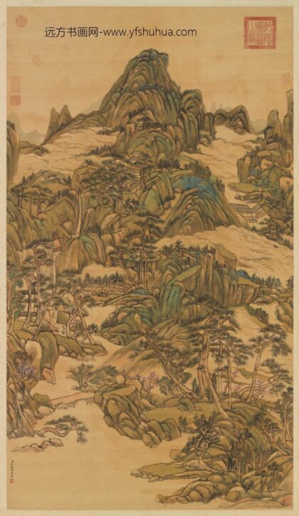 清王原祁春云出岫轴.jpg