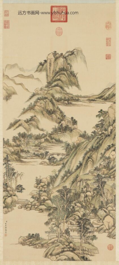 清王原祁晴翠浮岚轴.jpg