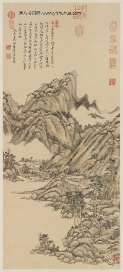 清王原祁画中有诗图轴.jpg