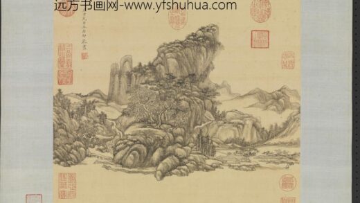 清王原祁画山水轴.jpg