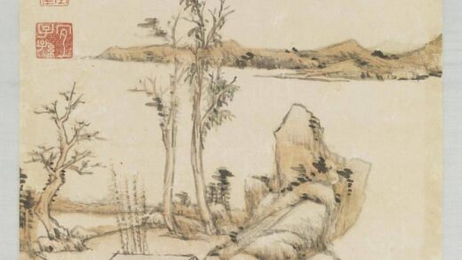 清王原祁画山水轴.jpg