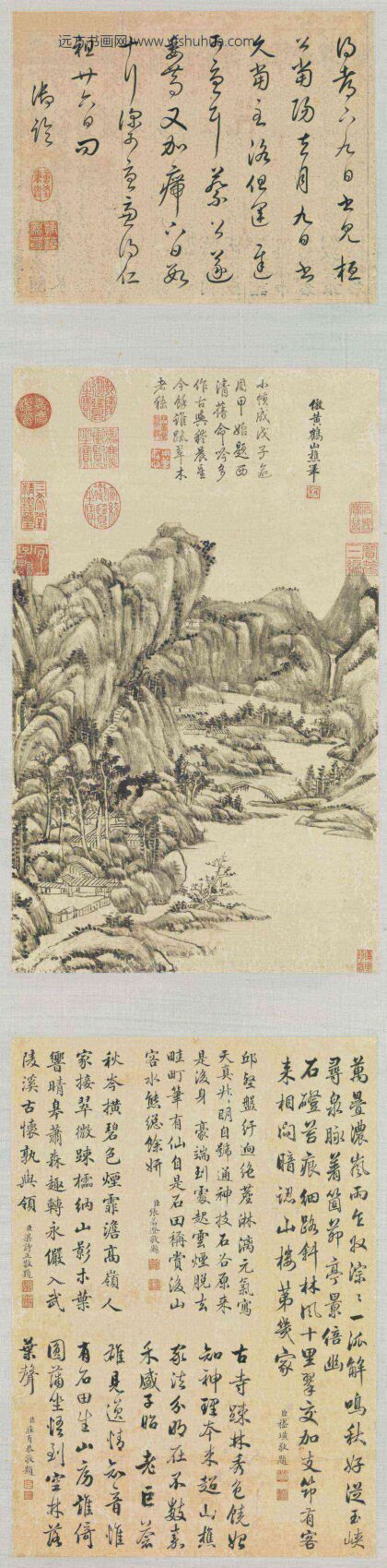 清王原祁画山水轴.jpg