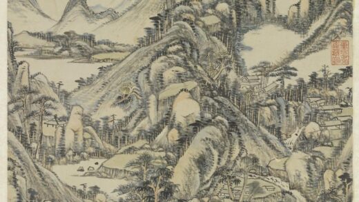 清王原祁画溪崦林庐轴.jpg