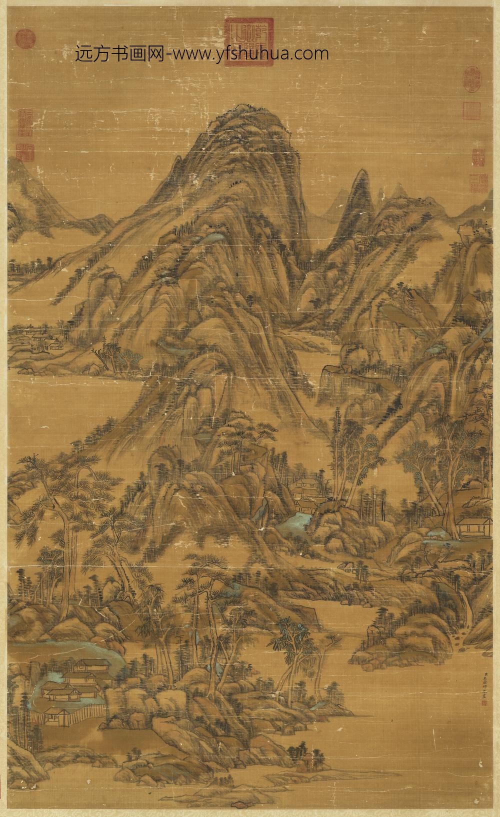 清王原祁重山迭嶂图轴