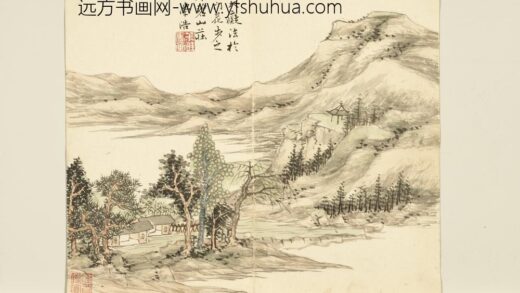 清王学浩山水画册仿大痴法清王学浩山水画册仿大痴法.jpg