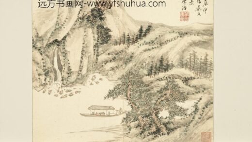 清王学浩山水画册仿燕文贵意清王学浩山水画册仿燕文贵意.jpg