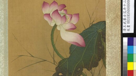 清王武摹古花卉十二帧册荷.jpg