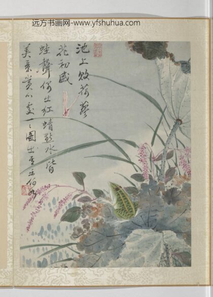 清王武花卉册荷叶蓼花.jpg