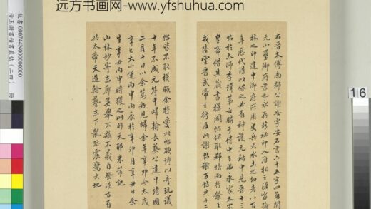 清王澍书积书岩帖（二十四）册临米芾二谢帖记并赞.jpg