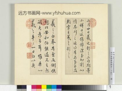 清王澍书积书岩帖（十五）册临王羲之七帖 1.jpg