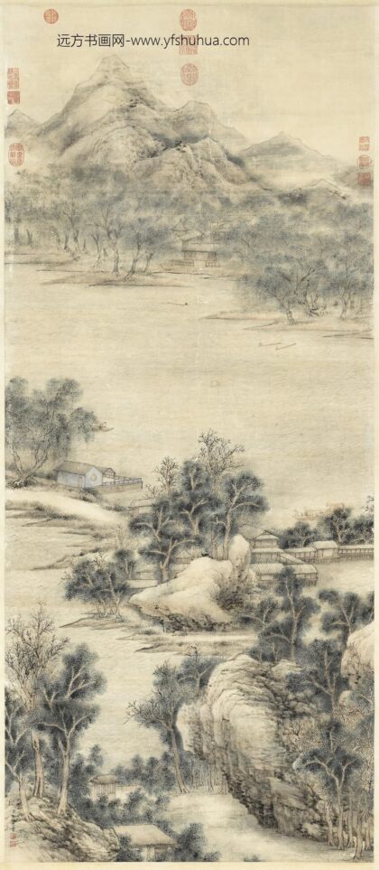 清王炳画澄波月泛轴.jpg