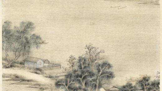 清王炳画澄波月泛轴.jpg