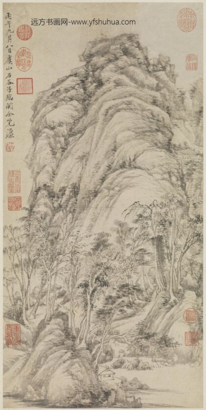 清王翚临关仝山水轴.jpg